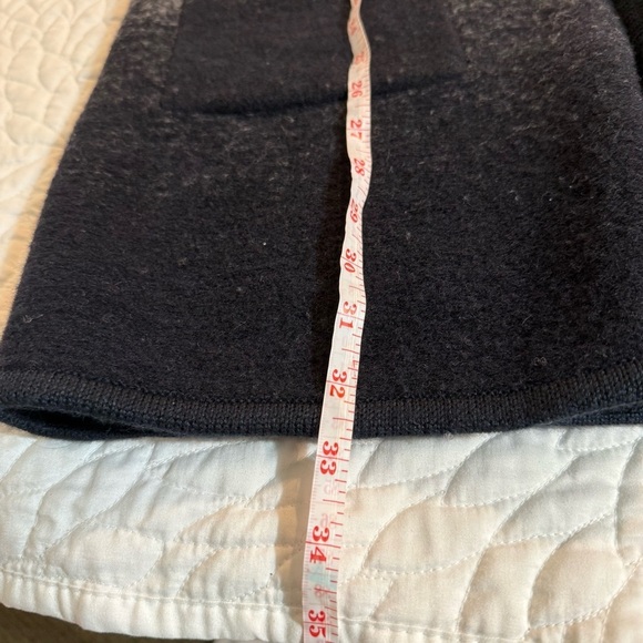 Gray and Black Ombre Zip-Up Cardigan with Stand-Up Collar - Picture 7 of 7